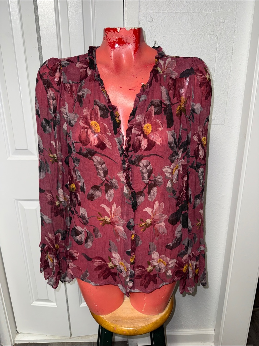 PAIGE silk top shirt blouse